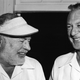 Author Ernest Hemingway (left) with his friend actor Gary Cooper in Havana, Cuba in 1956 (Photo by Hulton Archive/Getty Images)
